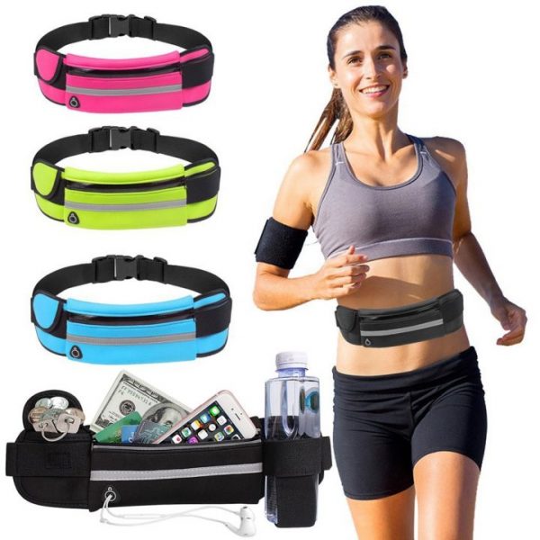 Waterproof Running Waist Bag Canvas Sports Jogging Portable Outdoor Phone Holder Belt Bag Women Men Fitness 1