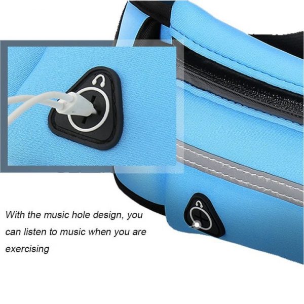 Waterproof Running Waist Bag Canvas Sports Jogging Portable Outdoor Phone Holder Belt Bag Women Men Fitness 2
