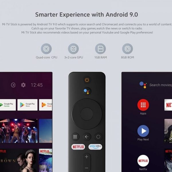 Xiaomi Mi TV Stick Android TV 9 0 Smart 1080P 1GB RAM 8GB ROM Bluetooth 4 2