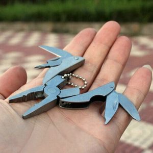 Portable Multifunction Folding Plier Stainless Steel Foldaway Knife Keychain Screwdriver Camping Survival EDC Tools Travel Kits 3