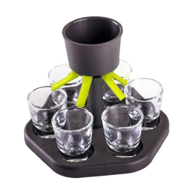 6 Shot Glass Games Dispenser Wine Whisky Beer Wine Liquor Dispenser Bar Accessories Party Games Drinking
