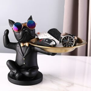 French Bulldog Sculpture Dog Statue Key Remote Control Phone Holder Storage Table Decoration Glasses Tray Home 21.jpg 640x640 21