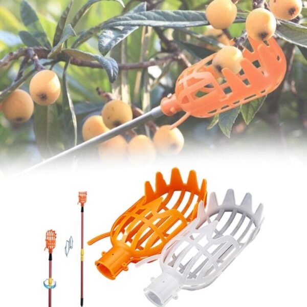 Garden Basket Fruit Picker Head Multi Color Plastic Fruit Picking Tool Catcher Agricultural Bayberry Jujube Picking