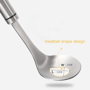 Non Stick Creative Meatball Maker Spoon Meat Baller with Elliptical Leakage Hole Meat Ball Mold Kitchen 5