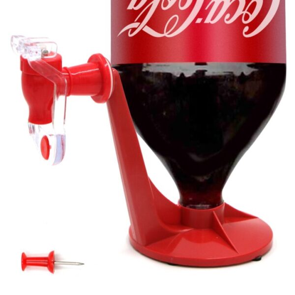 Novelty Saver Soda Beverage Dispenser Bottle Coke Upside Down Drinking Water Dispense Machine Switch for Gadget 1