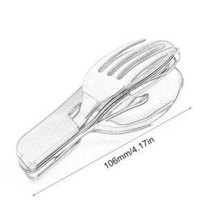 Portable Multifunction Folding Cutlery Knife Fork Spoon Outdoor Sports Camping Picnic Stainless Steel Traveling Tablewa Hot 5