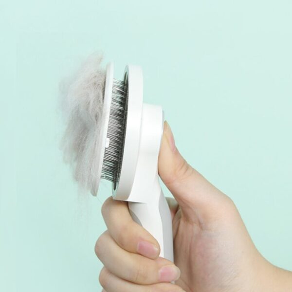 Self Cleaning Slicker Brush for Dog and Cat Removes Undercoat Tangled Hair Massages Particle Pet Comb