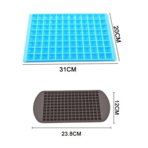 160 Grid Ice Cube Tray Honeycomb Ice Cube Mold Food Grade Flexible Silicone Ice Moulds For 5