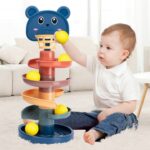 צעצוע לתינוקות מגדל סל עם הכדור המסתובב - 5 גדלים