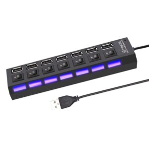 USB 2 0 Hub USB Hub 2 0 Multi USB Splitter Hub Use Power Adapter 4 2