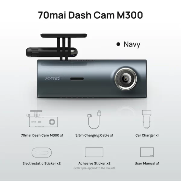 70mai Dash Cam M300 Car DVR 1296P Night Vision 70mai M300 Cam Recorder 24H Parking Mode.jpg 640x640 1