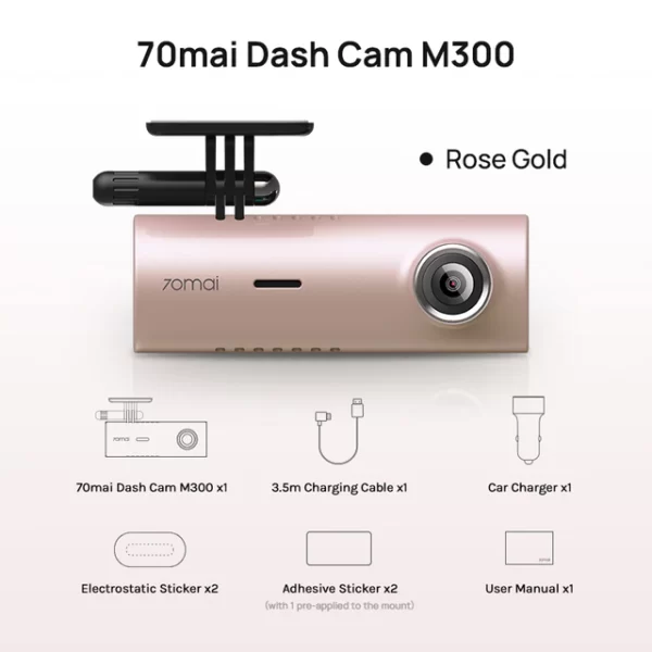 70mai Dash Cam M300 Car DVR 1296P Night Vision 70mai M300 Cam Recorder 24H Parking Mode.jpg 640x640 2