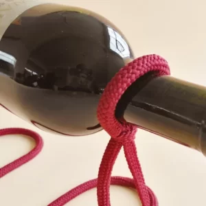 Creative Suspended Rope Wine Rack Serpentine Snak 3