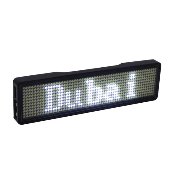 Fully New Bluetooth LED Name Badge DIY Programmable Scrolling Message Board Mini LED Display HD Text.jpg 640x640 3