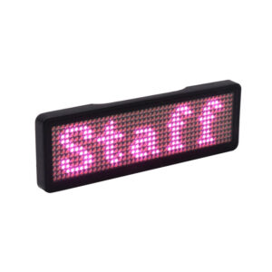 Fully New Bluetooth LED Name Badge DIY Programmable Scrolling Message Board Mini LED Display HD Text.jpg 640x640 4