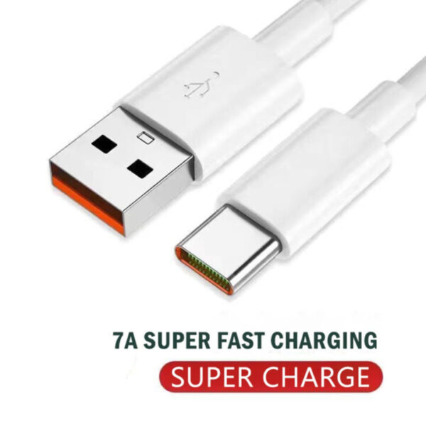 7A 100W Type C USB Cable Super Fast Charge Cable for Samsung S22 Huawei Xiaomi Redmi