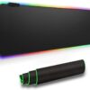 משטח גיימינג גדול למקלדת ועכבר עם פס לדים RGB