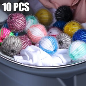 10pcs Magical Washing Machine Hair Remover Laundry Ball Clothes Personal Care Cl