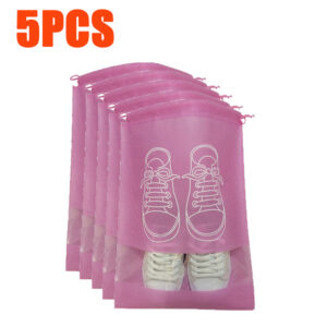 5pcs Portable Shoes Storage Bag Travel Waterproof Drawstring Pocket Sh 2