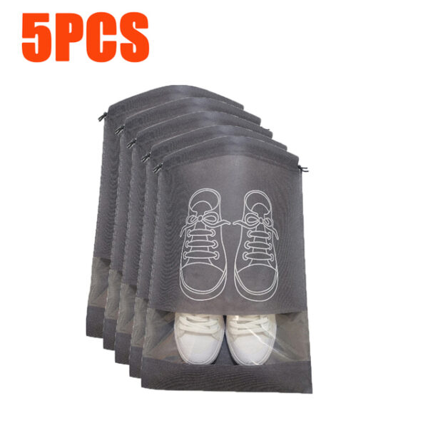 5pcs Portable Shoes Storage Bag Travel Waterproof Drawstring Pocket Sh 3