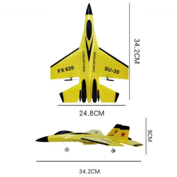 צעצוע לילדים: מטוס קרב על שלט רחוק 2.4Ghz דגם SU-35