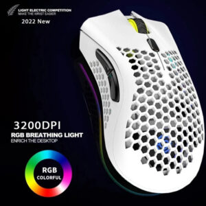 עכבר גיימינג אלחוטי 2.4GHz עם תאורת LED RGB