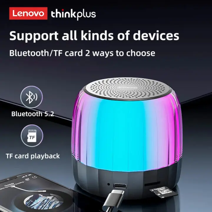 רמקול אלחוטי Lenovo K3 Plus Bluetooth RGB