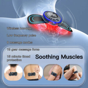 מכשיר עיסוי חשמלי נייד לשרירים ולהרגעת כאבים