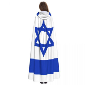 גלימה למבוגרים 100% פוליאסטר בעיצובי דגל ישראל