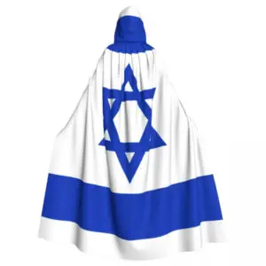 גלימה למבוגרים 100% פוליאסטר בעיצובי דגל ישראל