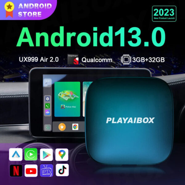 מערכת מולטימדיה קאר פליי לרכב UX999Rocket Android 13.0 דגם 2023