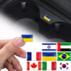 10 יחידות מדבקת אפוקסי 3D בעיצובי דגלי מדינות