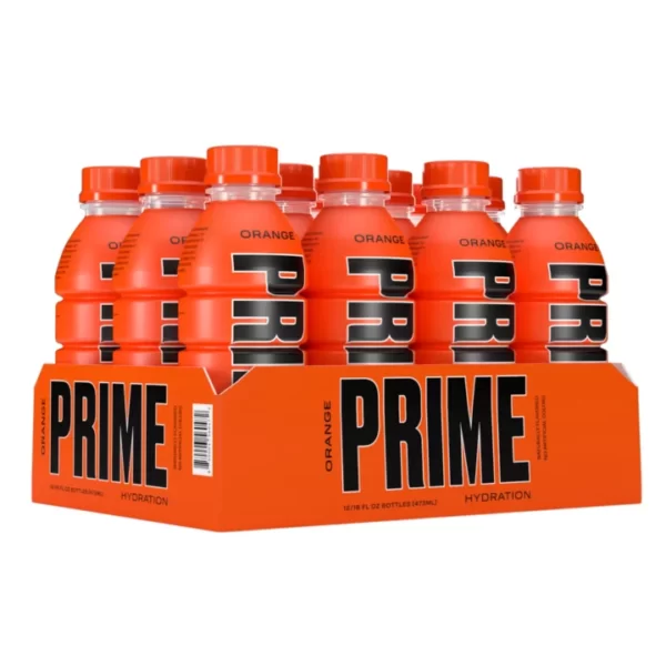 משקה אנרגיה פריים 500 מ"ל 12 יחידות Prime Hydration Sports Drink Variety Pack Orange