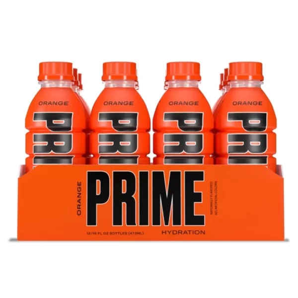 משקה אנרגיה פריים 500 מ"ל 12 יחידות Prime Hydration Sports Drink Variety Pack Orange