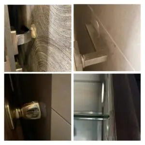 6 יחידות מגן קיר שקוף לדלת עשוי סיליקון רך