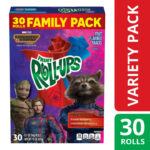 Gradians of the Galaxy Fruit Roll Ups Family Pack רולאפס ממתק בטעם פירות 30 יחידות כשר