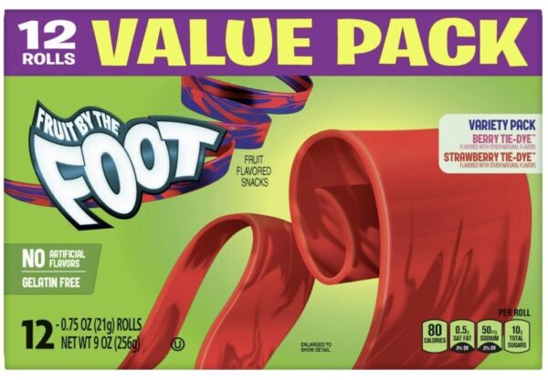 Fruit by the Foot fruit Snacks Variety Pack רולאפס ממתק בטעם פירות 24 יחידות