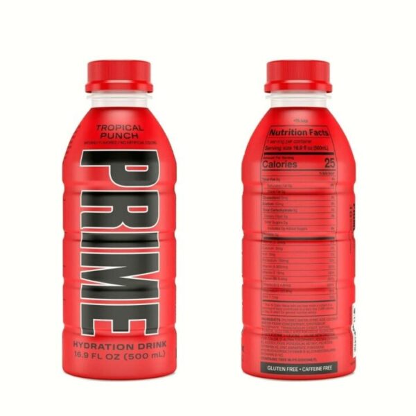 משקה אנרגיה פריים 500 מ"ל 8 יחידות Prime Hydration Sports Drink Variety Pack