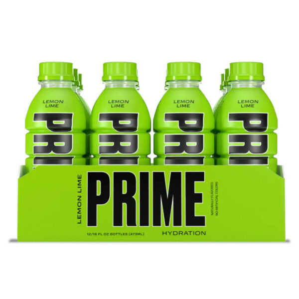 משקה אנרגיה פריים 500 מ"ל 12 יחידות Prime Hydration Sports Drink Variety Pack Lemon Lime