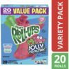 Fruit Roll-Ups Jolly Rancher Value Pack רולאפס ממתק בטעם פירות 20 יחידות