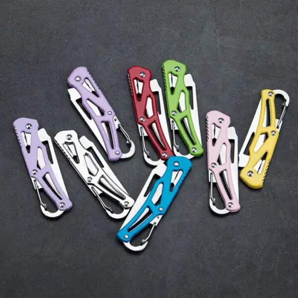 סכין הישרדות מתקפלת פלדת אל-חלד 140 מ"מ