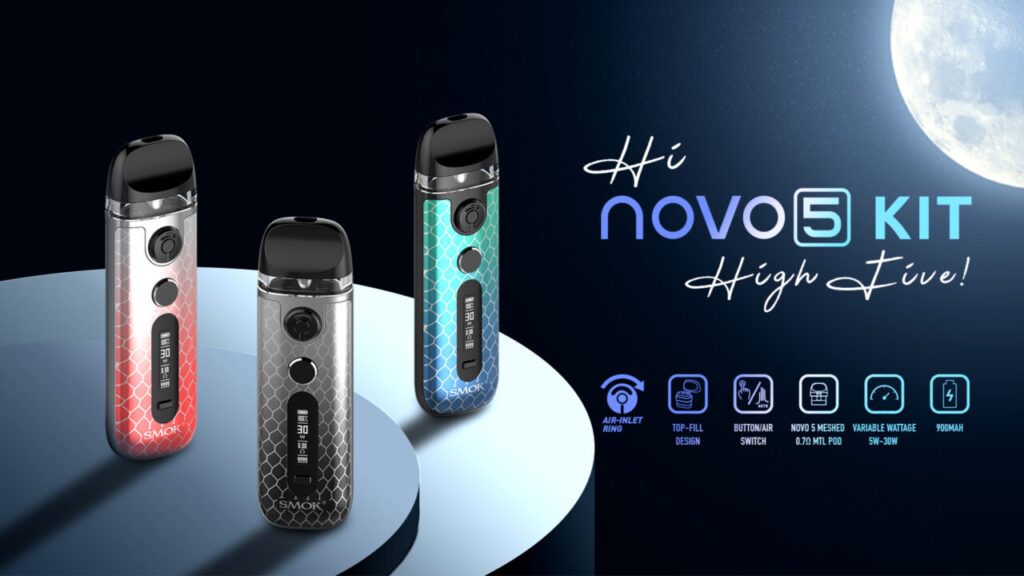 סיגריה אלקטרונית SMOK NOVO 5 Kit 30W 2ml 900mAh