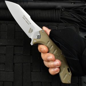 סכין הישרדות מקצועית מתקפלת פלדת אל-חלד מבית HOKC