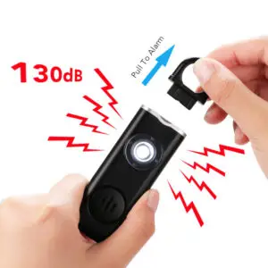 מחזיק מפתחות 2 ב 1 פנס LED עוצמתי ואזעקה חזקה 130dB