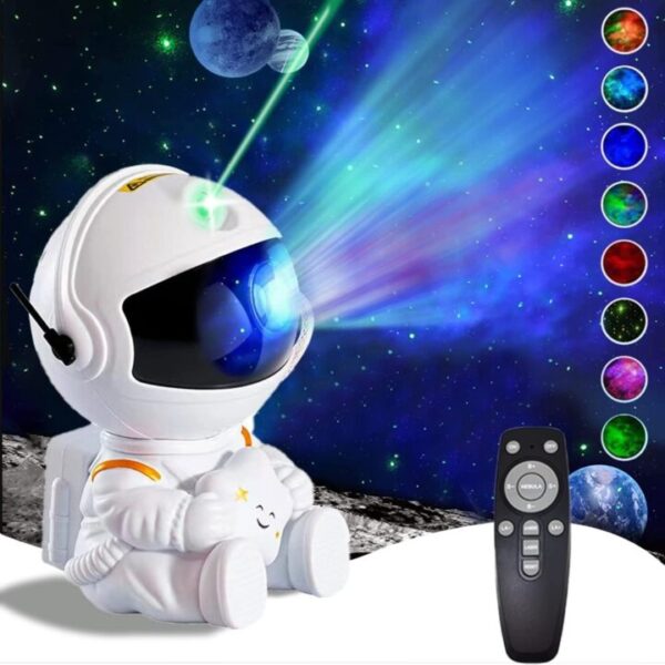 מקרן כוכבים אסטרונאוט בחיבור USB כולל שלט רחוק