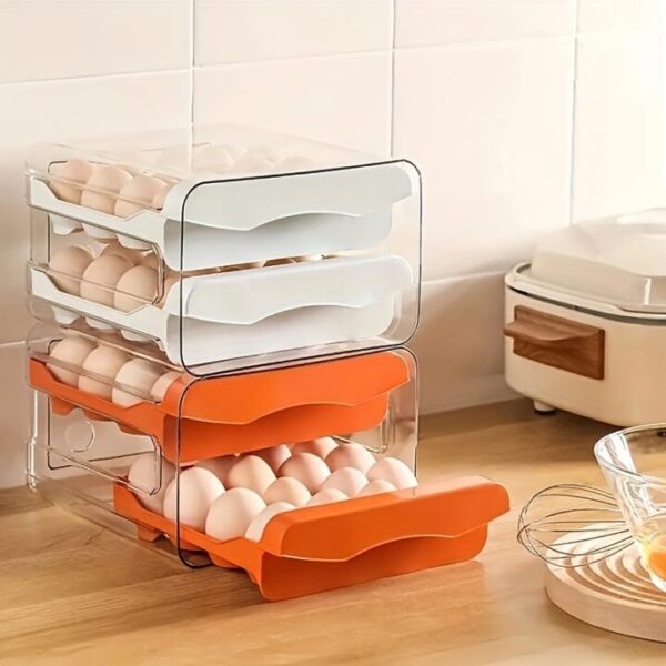 מגש אחסון כפול ל-32 ביצים במקרר