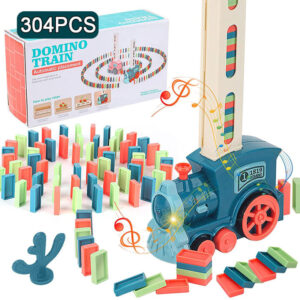 צעצוע לילדים: רכבת דומינו חשמלית 300 חלקים