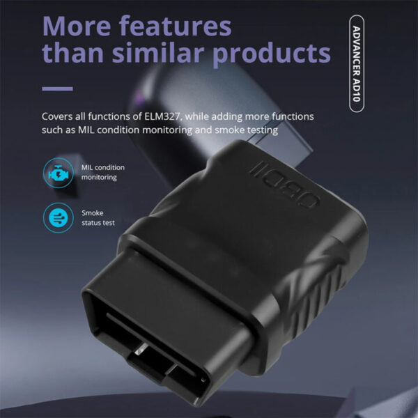 סורק וקורא תקלות ברכב ELM327 V2.1 OBD2 Bluetooth 4.2