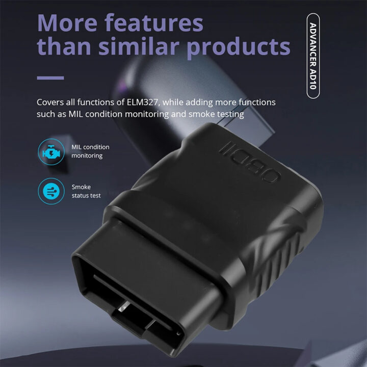 סורק וקורא תקלות ברכב ELM327 V2.1 OBD2 Bluetooth 4.2