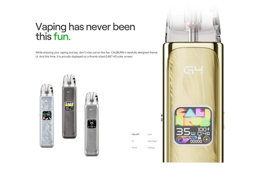 סיגריה אלקטרונית Uwell Caliburn G4 35W 1300mAh 3ml
